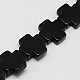 Синтетических нитей бирюзовые бусы X-TURQ-G118-15x15mm-07-1