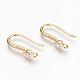 Латунные крючки для серьги из чистого циркония KK-R117-061-NF-1