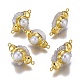 Соединители с натуральными кварцевыми кристаллами PEAR-F017-12G-1