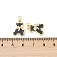 Латунные микропаве прозрачные подвески с фианитом KK-R213-04G-3