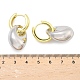 Серьги-кольца из латуни для женщин EJEW-U057-06B-04GP-5