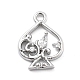 Латунные микро проложить кубического циркония подвески KK-H511-01P-01-1