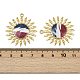 Подвески из нержавеющей стали 304 с эмалью STAS-L290-20B-G-3