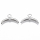 Латунные микро проложить кубического циркония подвески KK-R130-024P-NF-1