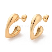 Серьги-гвоздики из нержавеющей стали 304 EJEW-H115-15G