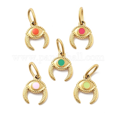 Подвески из нержавеющей стали 304 с эмалью STAS-L283-44G-1