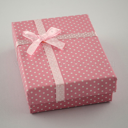 Картон комплект ювелирных изделий коробки CBOX-R012-9x7cm-8-1