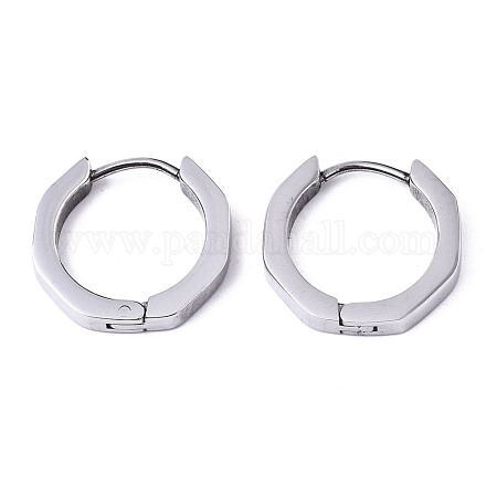 Серьги-кольца Huggie Hoop из нержавеющей стали 304 STAS-R115-22P-1