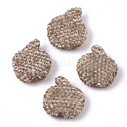 Ручной полимерной глины шариков Rhinestone RB-T017-07F-1