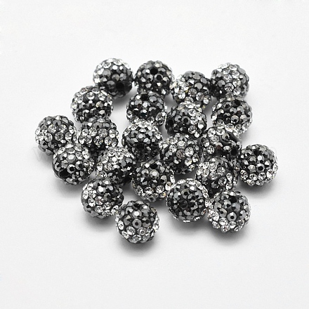 Ручной полимерной глины шариков Rhinestone RB-L030-19A-8mm-1