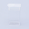 Plastic Bead Containers, Flip Top Bead Storage, For Seed Beads Storage Box, Rectangle, Clear, 5x2.7x1.2cm, Hole: 9x10mm, Capacity: 10ml(0.34fl. oz)