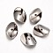 Twist CCB Plastic Beads, Platinum, 21x15x4mm, Hole: 2mm