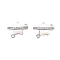 Brass Micro Pave Clear Cubic Zirconia Star Connector Charms, Shell Links, Cadmium Free & Nickel Free & Lead Free, Platinum, 11.5x14.5x7mm, Hole: 1.2mm