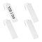 UNICRAFTALE 4pcs 18.5cm Rectangle Carving Blank Bookmarks Stainless Steel Bookmark with Chains Heart Cross Charm DIY Blank Bookmarks Page Markers for Student Teacher Book Lover DIY Project Gift
