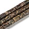 Natural Leopard Skin Jasper Beads Strands, Column, 7.5~8x6mm, Hole: 1.2mm, about 48~50pcs/strand,  15.16''~15.31''(38.5~38.9cm)