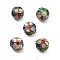 Handmade Cloisonne Beads, Round, Green, 7.8~8x7~7.5mm, Hole: 1.2mm