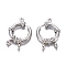 Tarnish Resistant 304 Stainless Steel Spring Ring Clasps, Stainless Steel Color, 23x14x4mm, Hole: 2.5mm