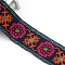 Flat Ethnic Style Embroidery Polyester Ribbons, Jacquard Ribbon, Garment Accessories, Coral, 2 inch(50mm), about 7.66 Yards(7m)/pc