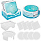 4Pcs 4 Style Rectangle & Flat Round Coaster & Storage Silicone Mold, Resin Casting Molds, for UV Resin, Epoxy Resin Craft Making, White, 119.8x86.8x40.8mm