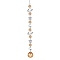 Crystal Glass & Brass Sun Catcher Pendant, Rainbow Maker, DIY Garden & Home Decoration, Planet, 430~480mm