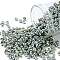 TOHO Round Seed Beads, Japanese Seed Beads, (PF565) PermaFinish Silver Grey Metallic, 8/0, 3mm, Hole: 1mm, about 1111pcs/50g