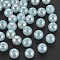 Imitation Jelly Acrylic Beads, AB Color Plated, Round, Pale Turquoise, 8mm, Hole: 1.8mm, about 1745pcs/500g