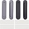 4Pcs 2 Colors No Punch Alloy Flush Pull Barn Door Handle, Flush Ring, with Double-sided Stickers, for Drawers, Cabinet, Sliding Door, Oval, Mixed Color, 150x35x6mm, Hole: 3.5mm, 2pcs/color