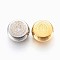 304 Stainless Steel Beads, Flat Round with CssmlNdsmd Cross God Father Religious Christianity, Mixed Color, 11x5mm, Hole: 2mm