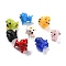 Handmade Lampwork Beads, Cartoon Style, Dog, Mixed Color, 16~19x12~14x13~15mm, Hole: 2.5~2.7mm