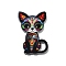 Acrylic Pendants, Animals, Cat Shape, 36.5x23.5x2.5mm, Hole: 1.6mm