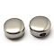 Tarnish Resistant 304 Stainless Steel Beads, Flat Round, Stainless Steel Color, 11.5x5.5mm, Hole: 3mm