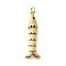 Brass Micro Pave Cubic Zirconia Pendants, Movable 3D Sardine Fish Charms, with Jump Ring, Cadmium Free & Lead Free, Long-Lasting Plated, Dark Green, 38x11x6mm, Hole: 3mm