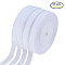 Organza Ribbon, White, 1/2 inch(12~13mm), about 50yards/roll, 10rolls/group