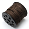 Faux Suede Cords, Faux Suede Lace, Coffee, 2.7x1.5mm, about 27.34 yards(25m)/roll