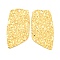 Ion Plating(IP) 304 Stainless Steel Big Pendants, Textured, Irregular Rectangle Charm, Real 18K Gold Plated, 50x25x2mm, Hole: 3mm