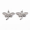 Non-Tarnish 304 Stainless Steel Pendants, with Jump Rings, Dragonfly, Stainless Steel Color, 18.5x23x2mm, Jump Ring: 4.8x0.8mm, 3.2mm inner diameter
