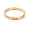 2mm Polished Plain Dome Finger Ring for Girl Women, Ion Plating(IP) 304 Stainless Steel Rings, Golden, US Size 8(18.1mm)