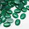 Cat Eye Cabochons, Oval, Green, 14x10x2.5mm