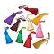 Polyester Tassel Big Pendants, Ice Silk Tassel, Mixed Color, 50~57x12mm