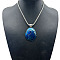 Fashion Unisex Alloy Enamel Pendant Necklaces, Oval