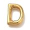 PVD Vacuum Plating 304 Stainless Steel Pendants, Real 18K Gold Plated, Letter Charm, Letter D, 19x14x4.5mm, Hole: 2mm