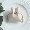 Microfiber Imitation Leather Pouches, Drawstring Bag, Rectangle, Old Lace, 10x8cm