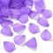 Transparent Frosted Acrylic Pendants, Petaline, Blue Violet, 17x14x2.5mm, Hole: 1.8mm, about 2330pcs/500g