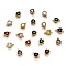 Real 18K Gold Plated Brass Micro Pave Cubic Zirconia Links Connectors, Long-Lasting Plated, Heart, Mixed Color, 11.5x7x4mm, Hole: 1.2mm