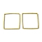 Brass Linking Rings, Cadmium Free & Nickel Free & Lead Free, Square, Raw(Unplated), 20x20x1mm, Inner Diameter: 19x19mm