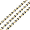 Ion Plating(IP) 304 Stainless Steel Dapped Chains, with Enamel with Spool, Soldered, Black, 8.5x4x1.5mm