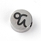 304 Stainless Steel Beads, Twelve Constellations, Stainless Steel Color, Capricorn, 8x3mm, Hole: 2mm