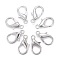Zinc Alloy Lobster Claw Clasps, Parrot Trigger Clasps, Cadmium Free & Lead Free, Platinum, 21x12mm, Hole: 2mm