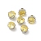 Round Stainless Steel Prong Settings, with Cubic Zirconia Faceted, Yellow, 4x3mm, Hole: 1mm, about 300pcs/set