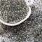 Baking Paint Transparent Colours Glass Round Beads, Round Hole, Gray, 5.5x3mm, Hole: 1.8mm, about 2500pcs/pound